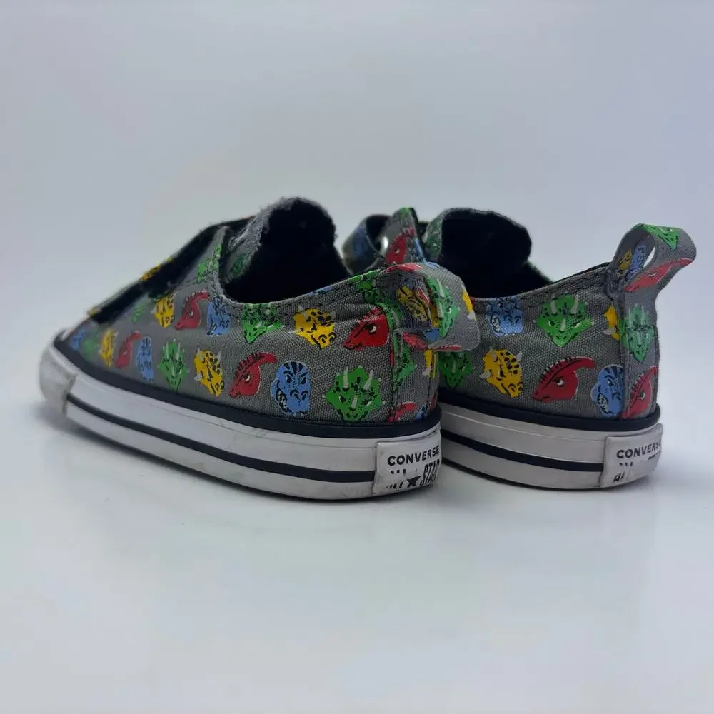 CONVERSE All Star Dinosaur Print Shoes Size Toddlers 9C